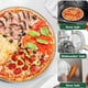 thumbnail image 4 of Plato de pizza redondo de acero inoxidable, bandeja de pizza redonda para pastel de pizza, no tóxico& Heavy Duty, acabado pulido& Sencillo Clean& Diámetro de 11.8 pulgadas, 4 of 4