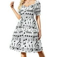 thumbnail image 2 of 2024 Musical notes Dress Women's dresses dresses summer woman, 2 of 7