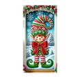 thumbnail image 2 of Loyerfyivos Winter Christmas Day Photo Background Party Decoration Door Curtain Hanging Cloth Flag, 2 of 6