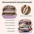 thumbnail image 4 of Cosmetiquera De Viaje, Bolsa De Neceser De Gran Capacidad morado, 4 of 4