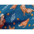 thumbnail image 5 of oneOone Cotton Cambric Medium Blue Fabric Hen Sewing Craft Projects Fabric Prints By Yard 56 Inch Wide-R3, 5 of 5