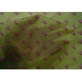 thumbnail image 4 of oneOone Cotton Silk Fabric Leaves & Floral Block Printed Craft Fabric BTY 42 Inch Wide, 4 of 4