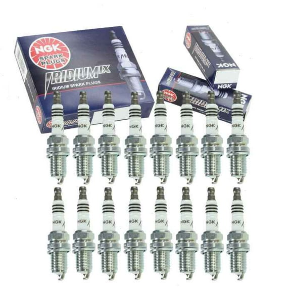 16 pc NGK Iridium IX Spark Plugs compatible with Mercedes-Benz G55 AMG 5.5L V8 2003-2004