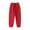 Red, variant on CHEEREAM Little Boys Girls Cotton Sweatpant High Waisted Elastic Sport Pant Athletic Lounge Trousers with Pockets for Children 4-12Years