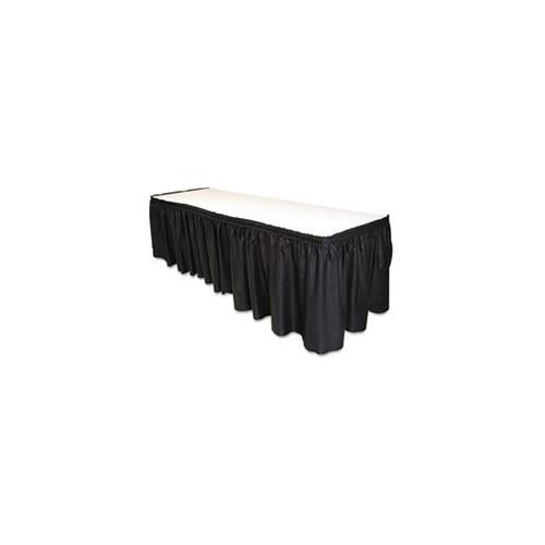 Tablemate LS2914WH Linen-like Skirting 29"" x 14"" Table Set White for sale online 