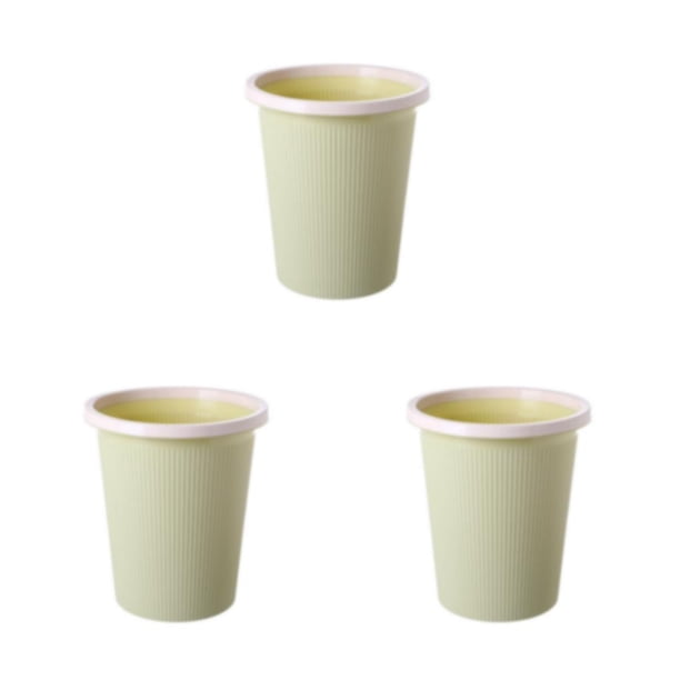 Matsuzay Cubo de basura de plástico de protección ambiental - Ligero y duradero para el hogar Cesta de almacenamiento Cubo de almacenamiento Type1 NO1