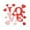 Red, variant on Heart Shaped 3D Acrylic Patch Removable Wall Sticker For Bedroom And Living Room Decoration Letter Cut Outs for Kids Decals for Walls Peel And Glitter Wall Decal Wall Stickers 3d for Bedroom Flower