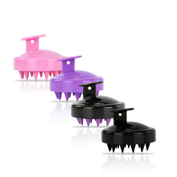 Nishore Scalp Massager,Silicone Head Comb Hair Shampoo Brush Scrubber Head Comb Hair Soft Silicone Head Montloxs Ajcoflt Qisuo