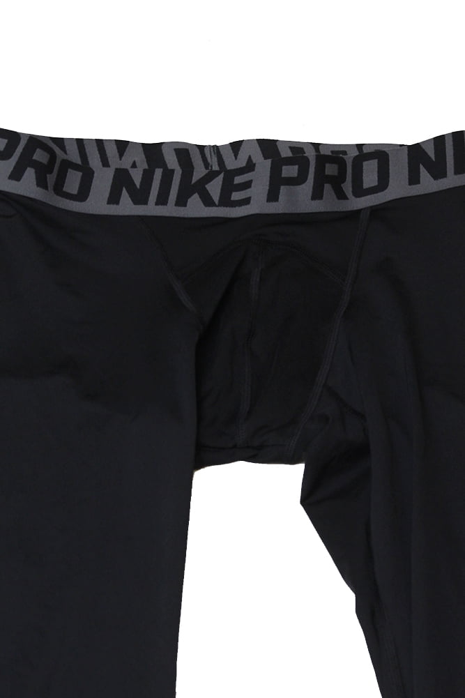 Nike Mens Pro-Cool 3/4 Compression Tights Black/Dark Grey/White