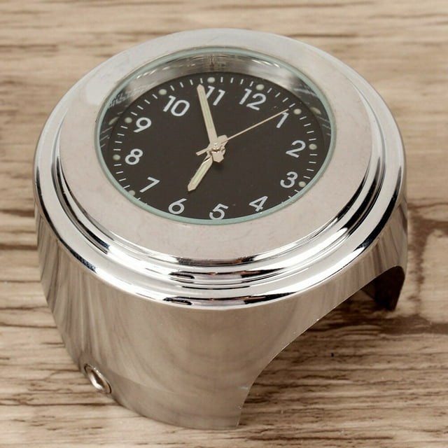 Motorcycle Watch, 22-25mm Universal Motorcycle Handlebar Clock Metal Mount Hand Grip Bar Dial Watch