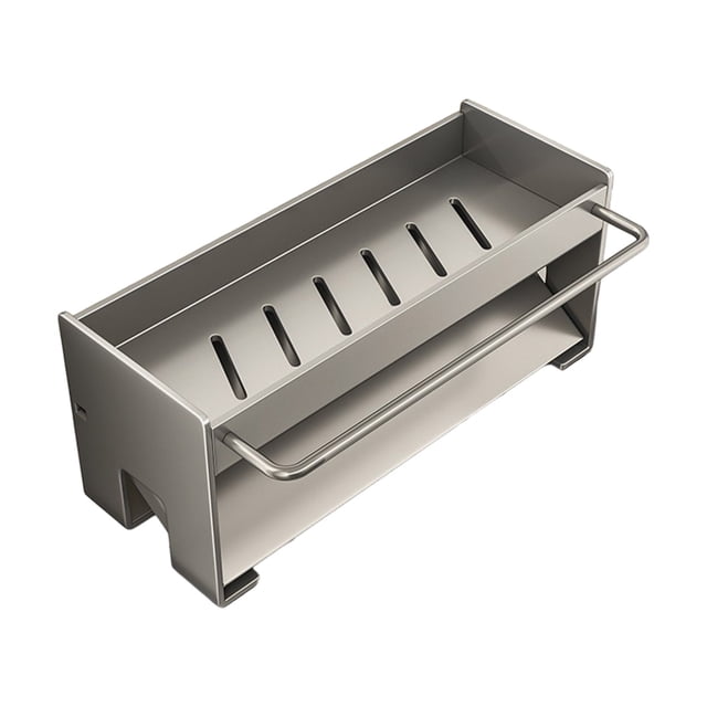Étagère de Rangement de Cuisine pour Évier, Côté Comptoir, Organiseur pour Éponge et Chiffon, Acier Inoxydable 9.06 Po x 4.72 Po x 3.94 Po