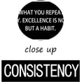 thumbnail image 5 of Inspirational Canvas Wall Art Motivational Quotes Consistency Noun Poster Print Artwork Painting Picture for Framed Home Decoration Living Room Office Ready to Hang [12''W X 18''H], 5 of 6