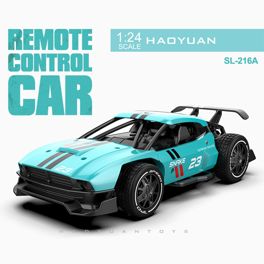 1/24 Scale Mini RC Drift Car for Adults, 2.4G 4WD RC Racing Car with Alloy Body & Glossy Metal Shell, 15+ KM/H Remote Control Vehicle for Teens and Adults - RTR