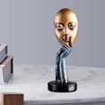 thumbnail image 4 of Desktop Thinker Lady Escultura Adornos Colección de meditadores para estudio Azul S Zulema Estatuilla de pensador, 4 of 8