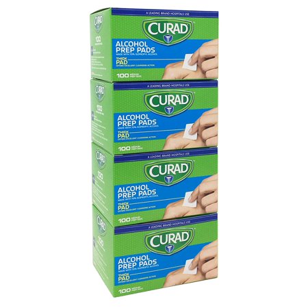 Curad Alcohol Prep Pads , Thick Alcohol Swabs (Pack of 400)