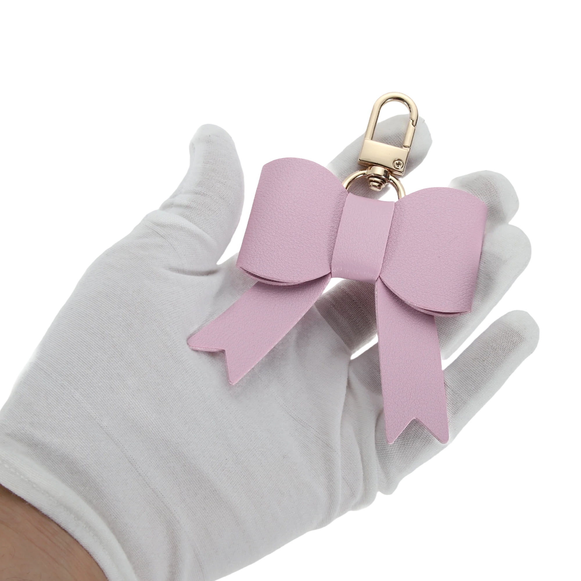 Unique Bargains Colorful Bow Handbag Charms for Gifts And Accessories Light Purple