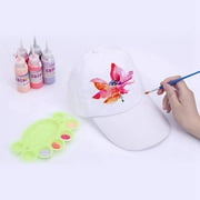 Hello Hobby Customizable White Baseball Cap – Adjustable 100% Cotton Hat for Men & Women for DIY Crafts & Personalization