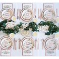 thumbnail image 5 of Baby Shower Party Decorations, Tableware Paper Plates, Napkins, Cups, 25 Servings With Rose Gold Foil Printed Flowers, 5 of 8