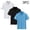 Blue, variant on OGLCCG 3 Pack Teens Boys Short Sleeve Golf Shirts Kids Athletic Performance School Uniform Collared Shirt Solid Summer Casual Tees 3-17 Years