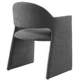 thumbnail image 6 of Side Dining Chair Armchair, Dark Gray, Fabric, Bar Pub Cafe Bistro Dining Kitchen Hospitality Restaurant, Modern Contemporary, HB37564, 6 of 9