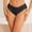 Black, variant on Women's Low Waist Ribbed Cotton Bikini Panties Cute Bow Detail Soft & Breathable Briefs Underwear, M
