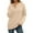 Beige, variant on Women's Winter Knitted Sweater Soft Cozy Pullover with Lantern Sleeves for Elegant Casual Fall Fashion & Daily Wear,Size:XXL