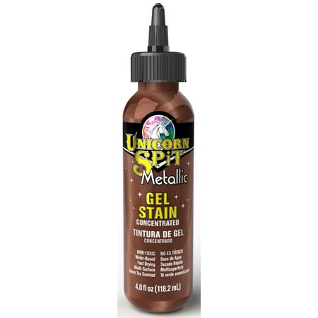 UPC: 0076818007210 | Unicorn Spit Gel Stain & Glaze Metallic Hephaestus 4 Oz