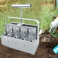 thumbnail image 3 of Dujiujun Handheld Manual Soil Block Maker with Ergonomic Handle No Pot Needed Corrosion Resistant Rust-proof Soil Block Maker Garden Blocking Tool, 3 of 7