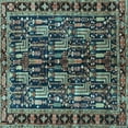 thumbnail image 1 of Ahgly Company Indoor Square Persian Light Blue Traditional Area Rugs, 5' Square, 1 of 4