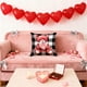 thumbnail image 4 of Eoozwa 3 Packs Valentine's Day Heart Plaid Pillow Cover Red Cushion Case Home Decor Sofa Throw Pillow Cover for Living Room Bedroom Romantic Gift, 4 of 6