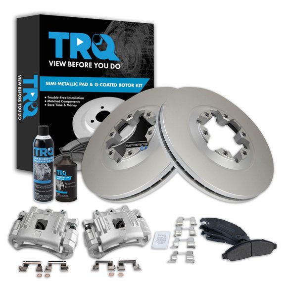 TRQ Front Brake Pad & Rotor Kit Semi-Metallic Fits 2004-2008 Chevrolet Colorado GMC Canyon 2006 Isuzu i-280 2007-2008 i-290 i-350 i-370