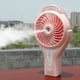 thumbnail image 1 of Rose Mini ventilador de niebla portátil USB con humidificador de niebla de enfriamiento personal, batería recargable, ventilador de referencia, 1 of 5