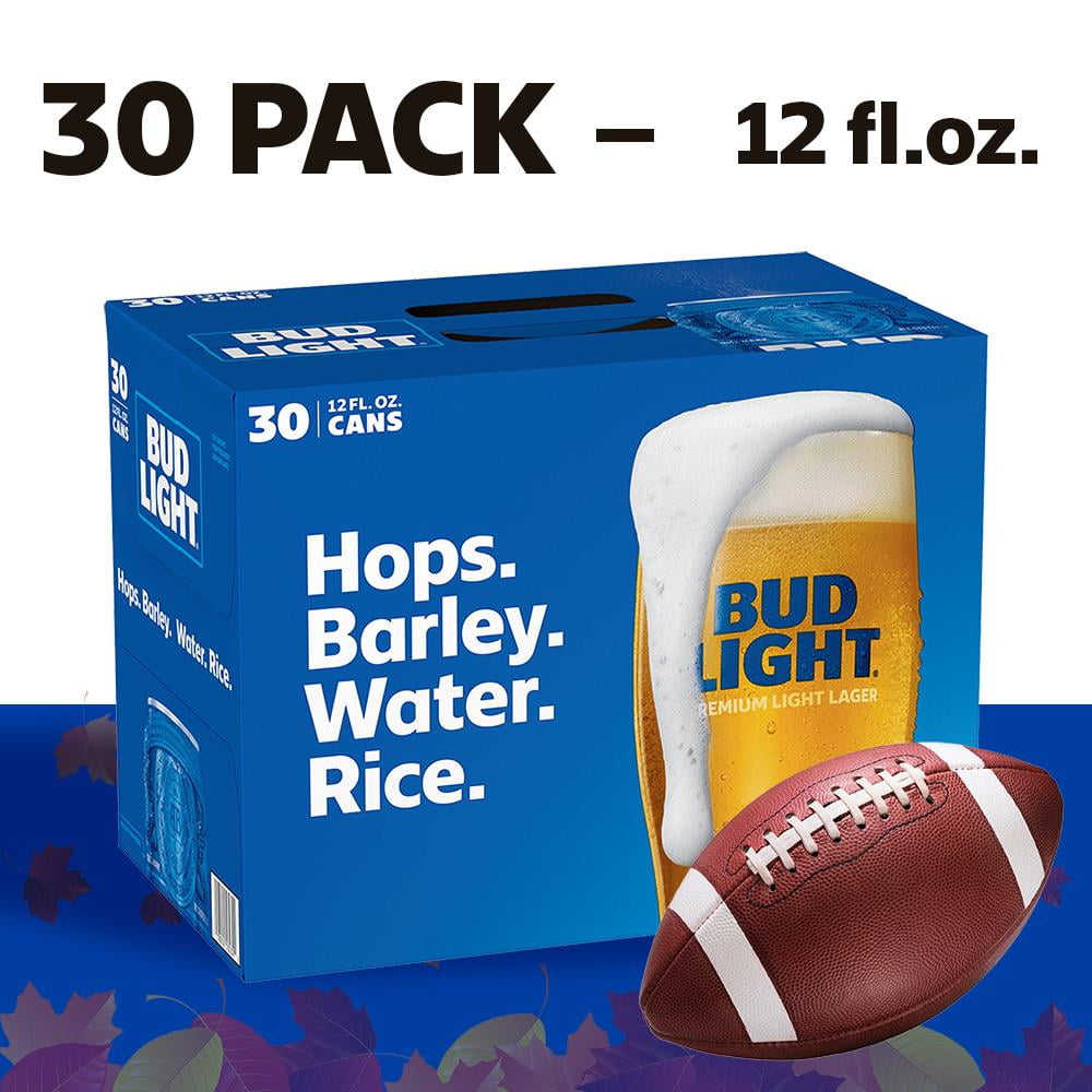 Bud Light Beer, 30 Pack Beer, 12 FL OZ Cans, 4.2 ABV