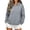Gray, variant on Lnmiateer Womens Half Zip Hood Kangaroo Pocket Loose Sweatshirt Thick Poly Fabric Autumn Winter Home Leisure Friend Gathering Comfort Loungewear Top