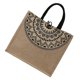 thumbnail image 1 of Lightweight Canvas Linen Tote Handbag for Outdoor, School, Camping, Beach – Large Capacity Jute Shopping Bag for Daily Use, 1 of 3