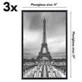 thumbnail image 3 of Americanflat 11x17 Picture Frame 3 Pack Polished Front Cover Slide Photo Buildable Molding Fusion - Black, 3 of 9