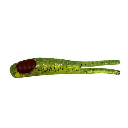 UPC: 0044784103021 | H&H Coastal Tackle 3  Sparkle Beetle Trailer Softbait  Glitter & Chartreuse