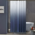 thumbnail image 5 of RoamHome Gradient Shower Curtain, Dark Blue Shower Curtain , Cute Fun Shower Curtain for Bathroom 70.8x35.4 Inch with Hooks, 5 of 8