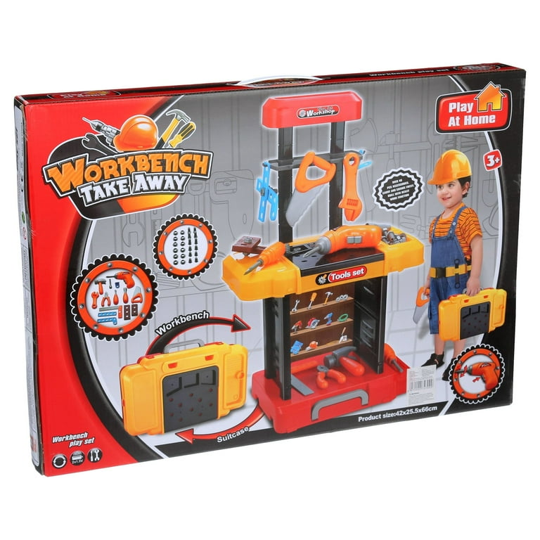 BLACK + DECKER - Junior Builder Toy - Foldable Workbench with