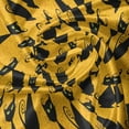 thumbnail image 5 of Ambesonne Halloween Window Valance, Black Cat Vintage, 54" X 18", Black Orange, 5 of 5