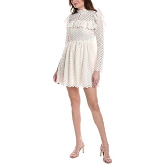 chinese dress ladies Buy Rebecca Taylor Sleeveless Crepe Lace Dress Black 6 at Amazon.in