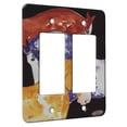 thumbnail image 1 of KuzmarK™ 2 Gang Rocker Wall Plate - Blue Eyed Paints Abstract Pinto Horse Art by Denise Every, 1 of 1