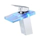 thumbnail image 2 of Grifo de lavabo de ño LED, grifo de tocador con línea de suministro de agua, lavabo, 3 colores Plata, 2 of 8
