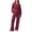 Hot Pink, variant on 2 Piece Sets for Women High Waist Sweatsuit Zip Up Sweatshirt Sweatpants Lounge Set Tracksuit Travel Outfits