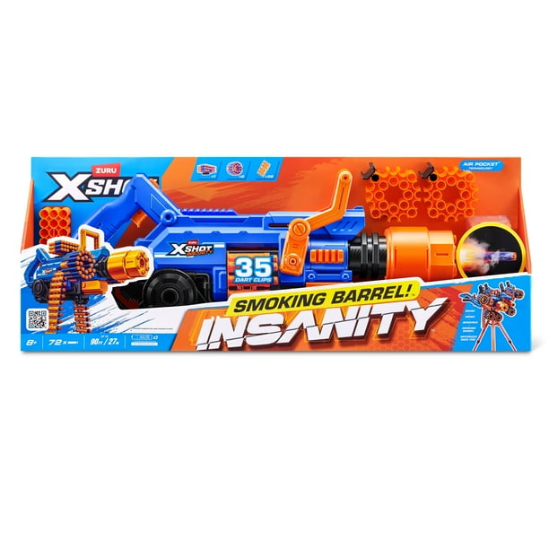 XSHOT Insanity Smoking Barrel Blaster (72 Darts) Motorized Outdoor