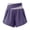 Dark Purple, variant on Women's High Waisted Two-Tone Yoga Shorts, Quick Dry Layered Workout CRZ Yoga Shorts for Women with Liner Khaki L