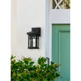 thumbnail image 5 of Westinghouse Lighting  Burnham One Light Outdoor Wall Fixture, Textured Black Finish, Clear Seeded Glass - 1-Light, 5 of 5