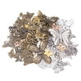 thumbnail image 2 of Colgante de Mariposa Perfecl Vintage de Metal para Manualidades Plata y Bronce, 2 of 7