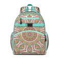 thumbnail image 1 of Cosmic Boho Mystic Spirituality Symmetry Elements Ethnic Student Backpack Adjustable Padded Straps Chest Buckle Lightweight Durable, 1 of 3
