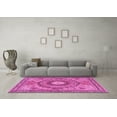 thumbnail image 3 of Ahgly Company Indoor Rectangle Medallion Pink Traditional Area Rugs, 8' x 12', 3 of 4